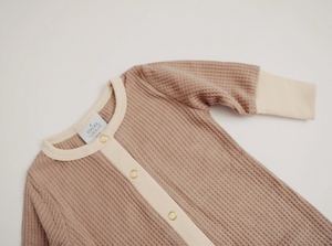 Waffle Romper // Taupe (2020)