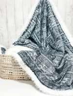 Vintage Moroccan Blanket // Grey