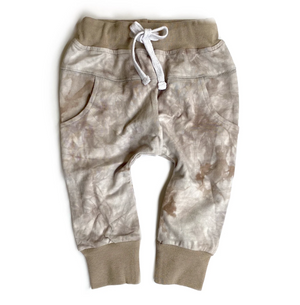 Tie Dye Joggers // Taupe