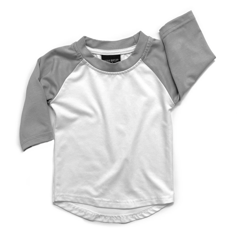 Baseball Tee // Grey