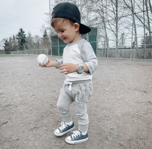 Baseball Tee // Grey