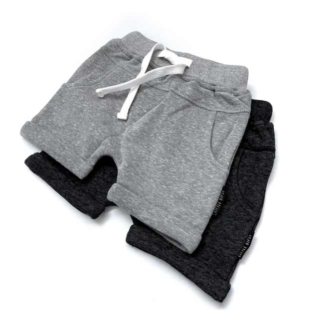 Washed Harem Shorts // Grey