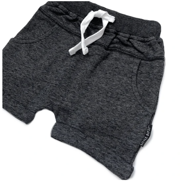 Washed Harem Shorts // Black