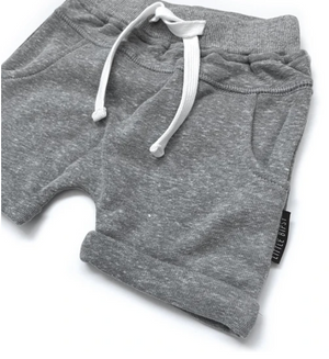 Washed Harem Shorts // Grey