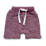 Washed Harem Shorts // Plum