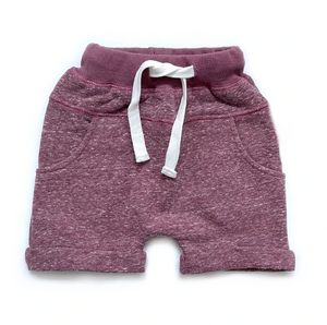 Washed Harem Shorts // Plum