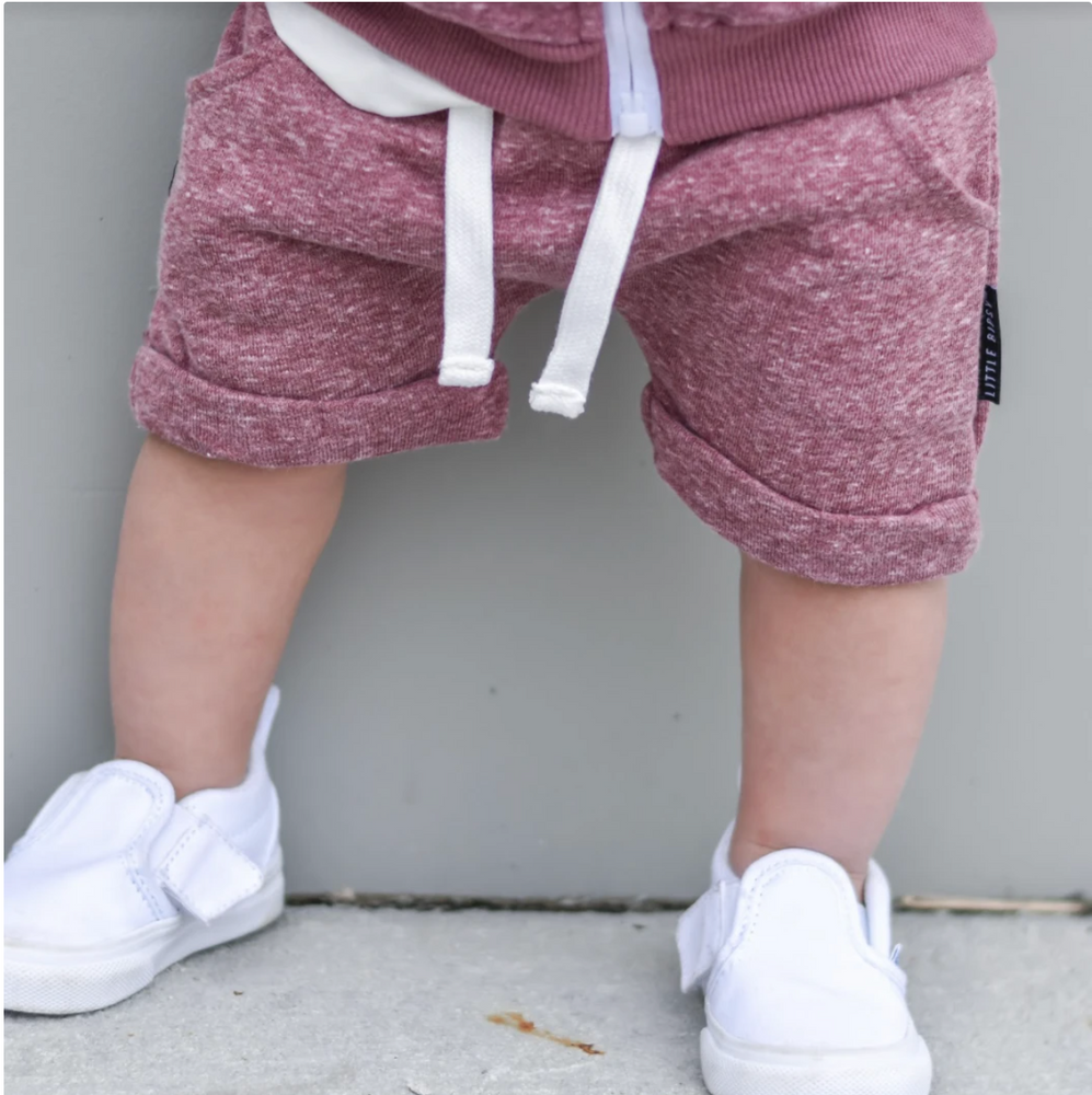 Washed Harem Shorts // Plum