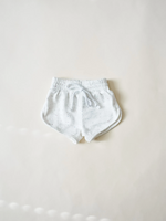 Speckled Track Shorts // White