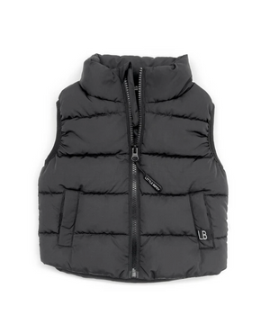 i5 Apparel Puffer Vest Black Gray Boy's Size Large i5 Apparel Puffer Vest Black Gray Boy's Size Large
