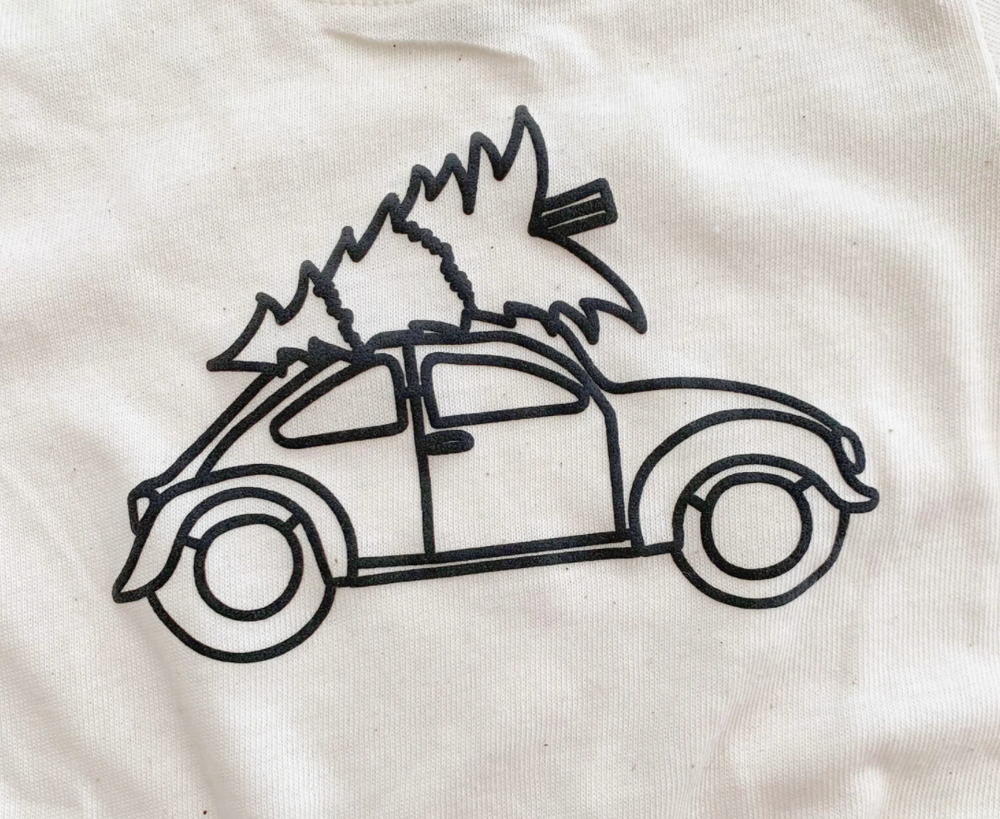 Kids Tee "Christmas Bug" // Tri Blend Cream