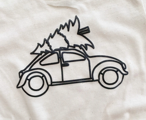 
                
                    Load image into Gallery viewer, Kids Tee &amp;quot;Christmas Bug&amp;quot; // Tri Blend Cream
                
            