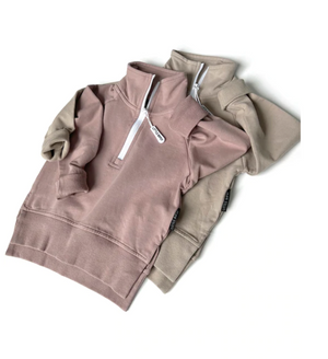 Zip Pullover // Dusty Plum