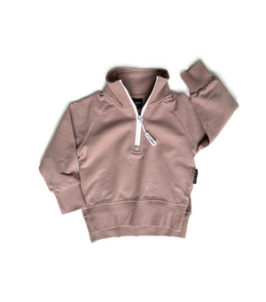 Zip Pullover // Dusty Plum