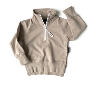 Zip Pullover // Sand