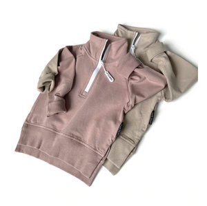 Zip Pullover // Sand