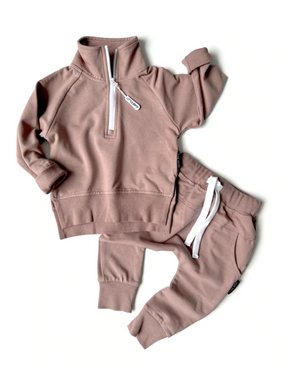 Zip Pullover // Dusty Plum