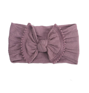 Pom Pom Knot Headband // Dusty Rose