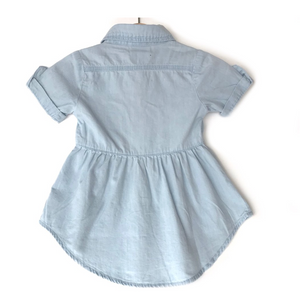 Denim Swoop Dress // Light Wash