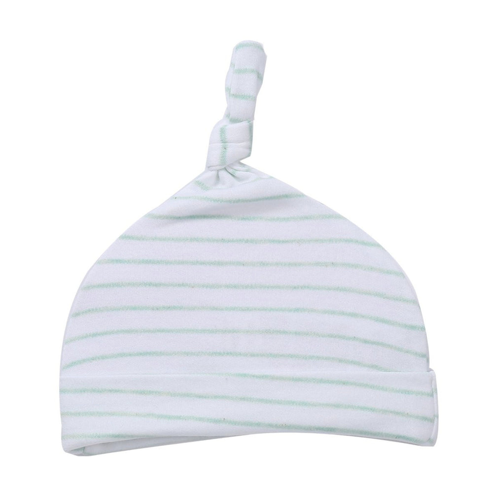 
                
                    Load image into Gallery viewer, Top Knot Hat // Minted Stripe
                
            