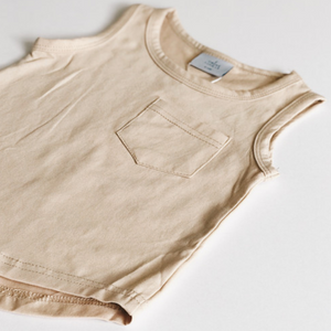 Pocket Tank Top // Sand