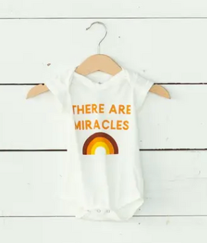 NEW! "There Are Miracles" Organic Onesie // Cream