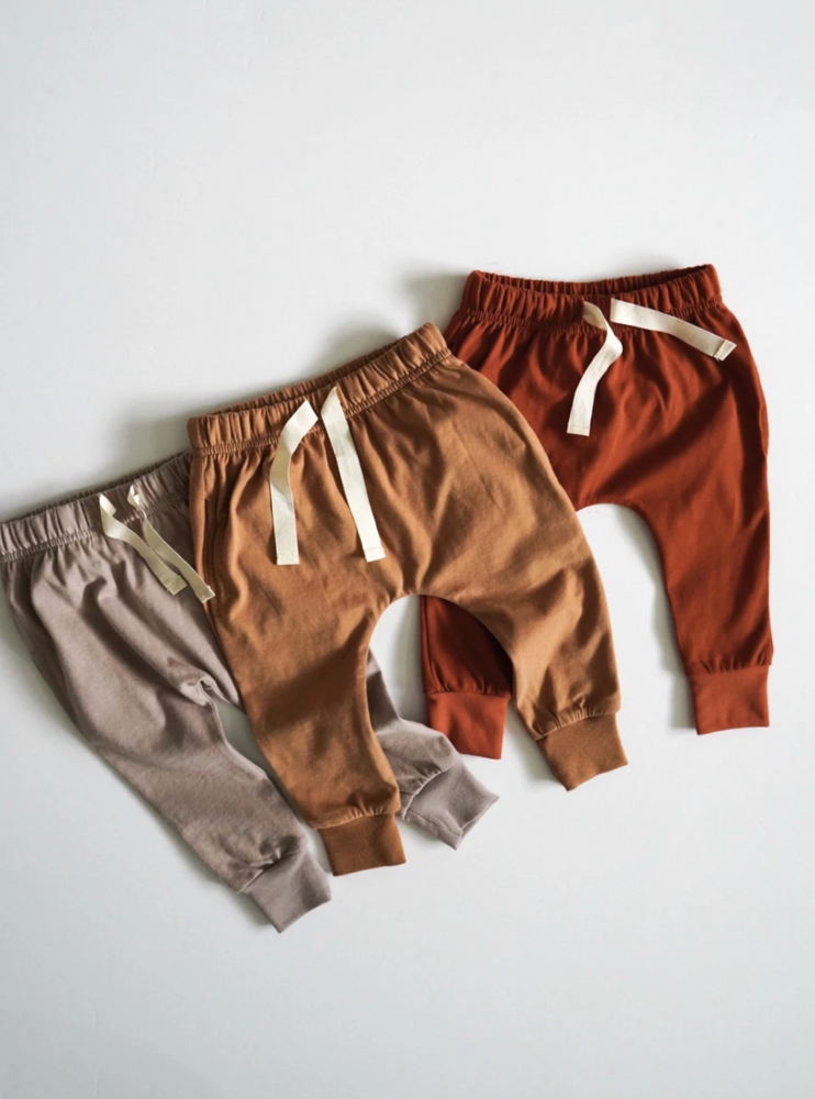 Brushed Cotton Joggers // Camel