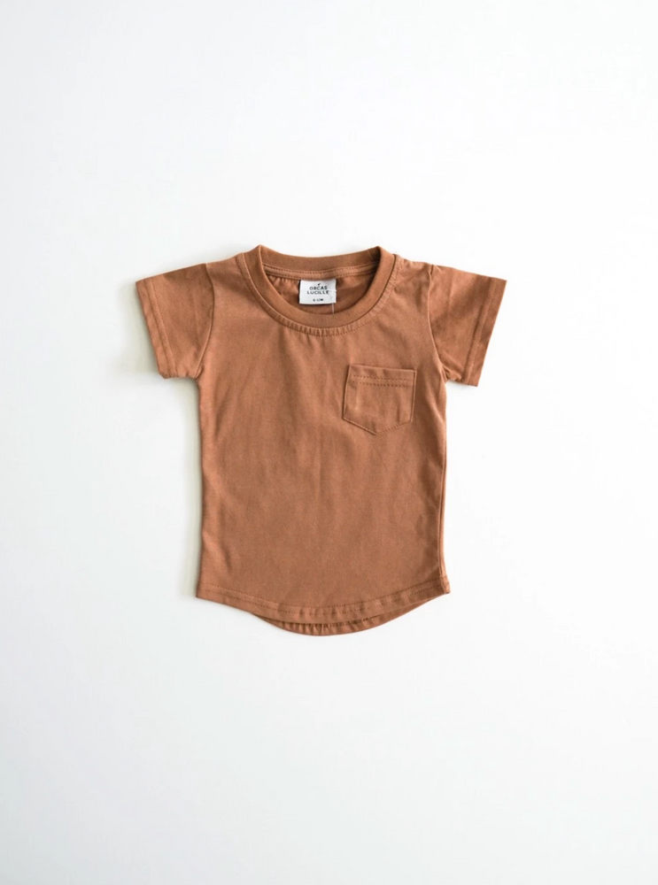 Brushed Cotton Tee // Camel