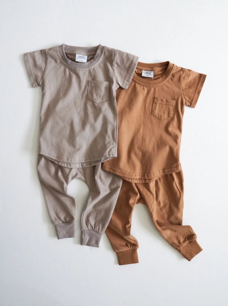 Brushed Cotton Tee // Camel