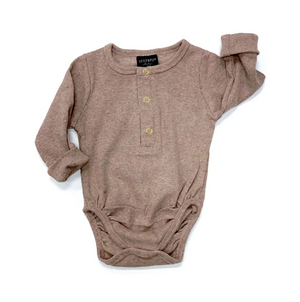 Ribbed Onesie // Taupe