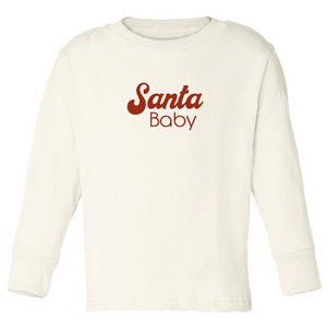 "Santa Baby" Long Sleeve Tee // Cream