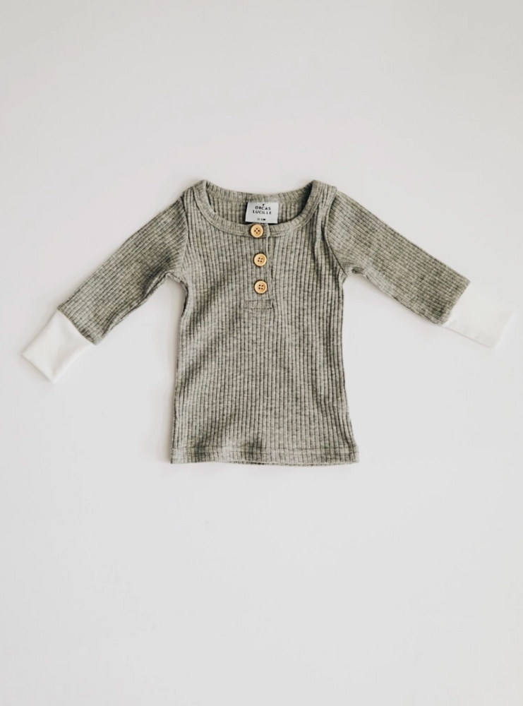 Ribbed Set // Heather Grey