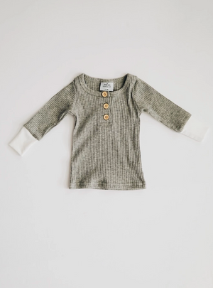 Ribbed Set // Heather Grey