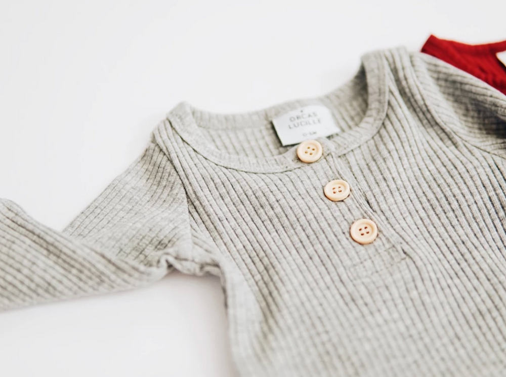 Ribbed Set // Heather Grey