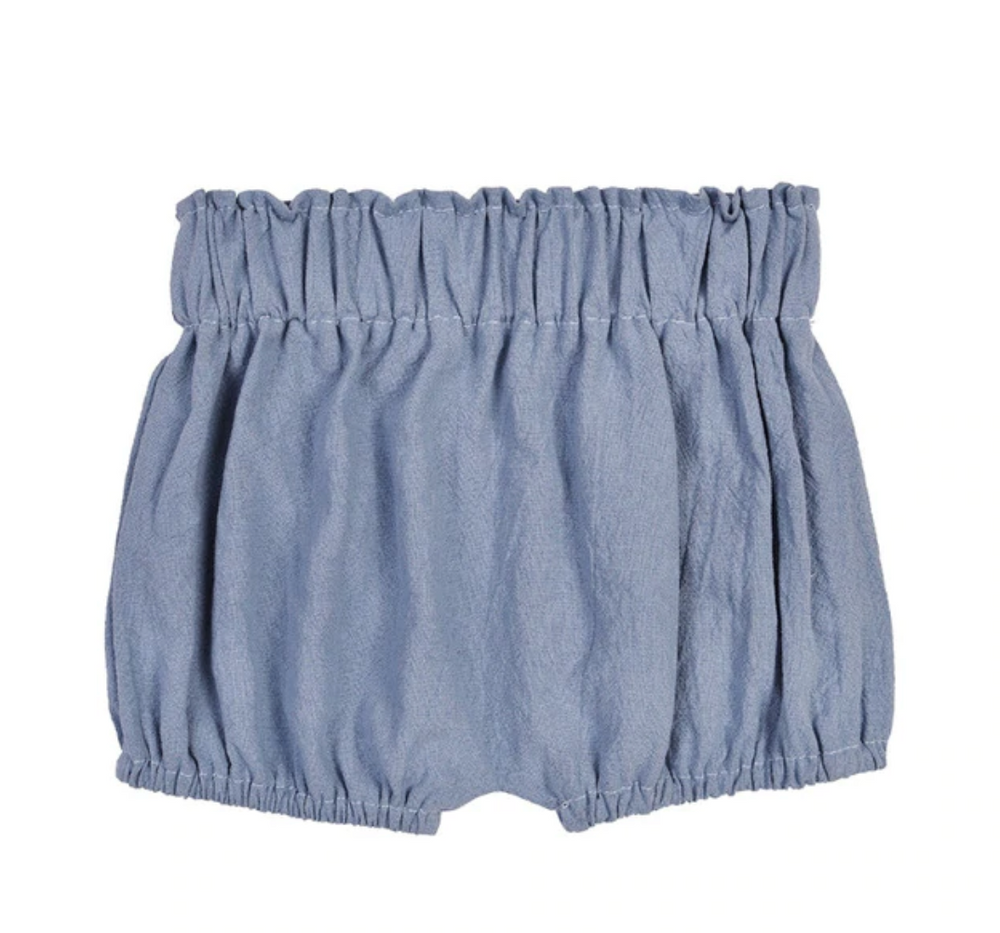 Linen Shortie Bloomers // Indigo Blue