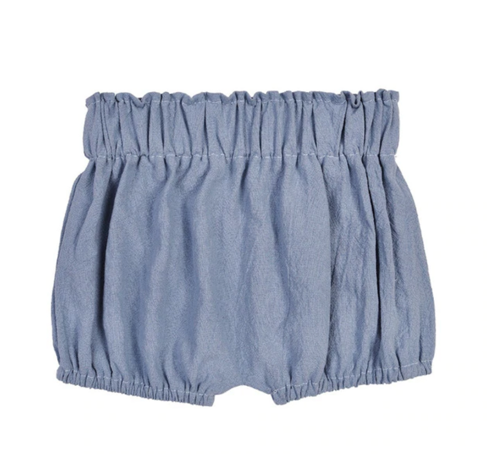 
                
                    Load image into Gallery viewer, Linen Shortie Bloomers // Indigo Blue
                
            