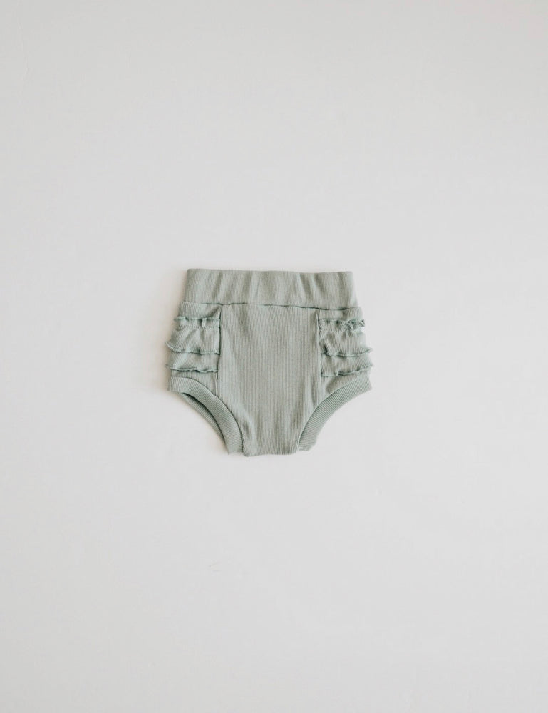 Ribbed Ruffle Bloomer // OCEAN