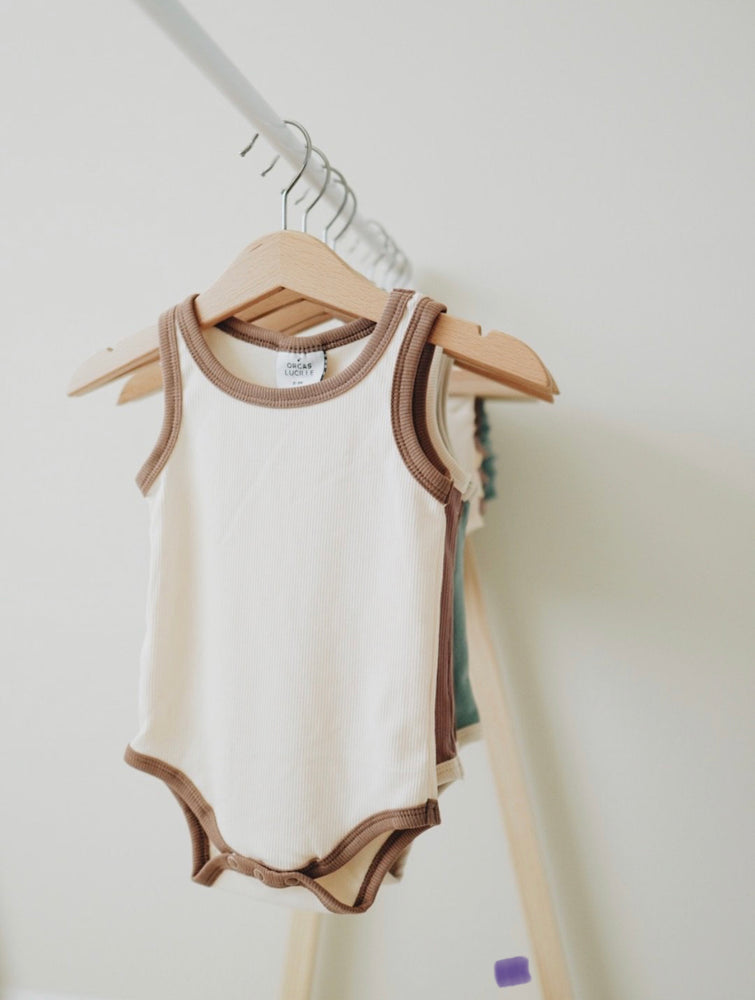 Ribbed Bodysuit // CREAM