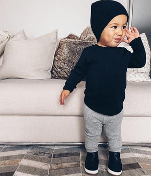 RIBBED LEGGINGS // GREY
