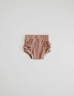 Ribbed Ruffle Bloomer // PALE MAUVE