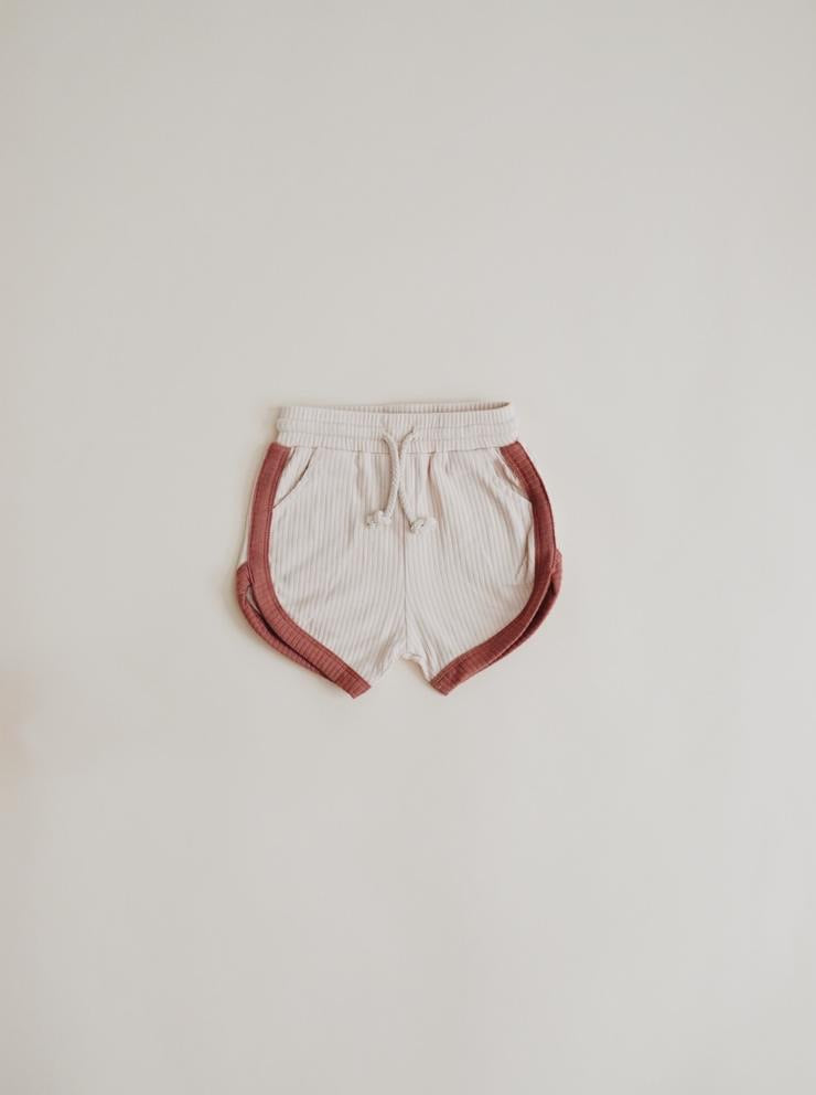 Retro Shorts // Cream + Terracotta