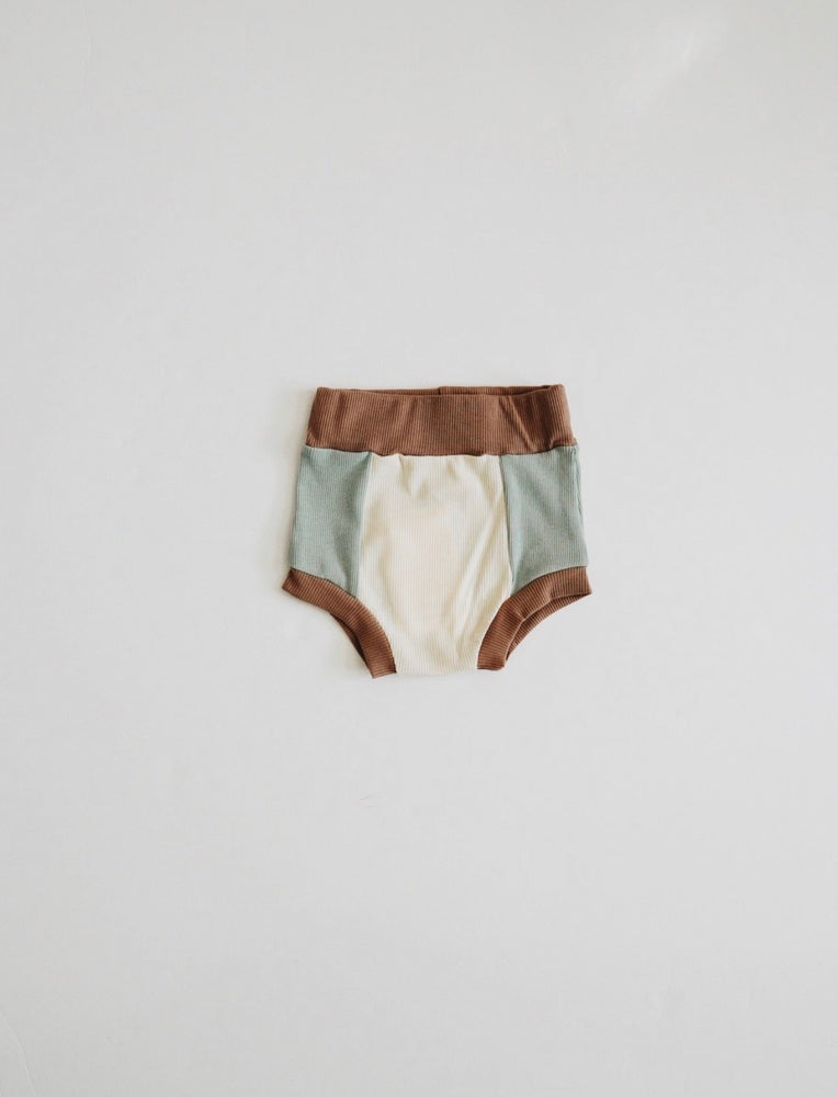 Ribbed Colorblock Bloomer // OCEAN