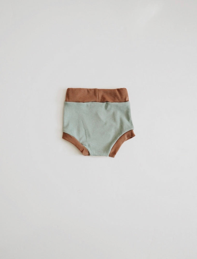Ribbed Colorblock Bloomer // OCEAN