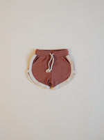 Retro Shorts // Terracotta + Cream