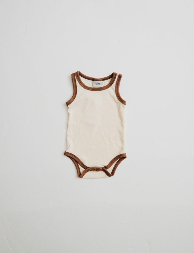 Ribbed Bodysuit // CREAM