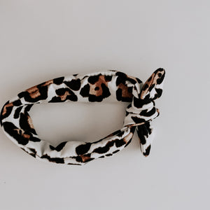 Knot Bow Headband // Leopard