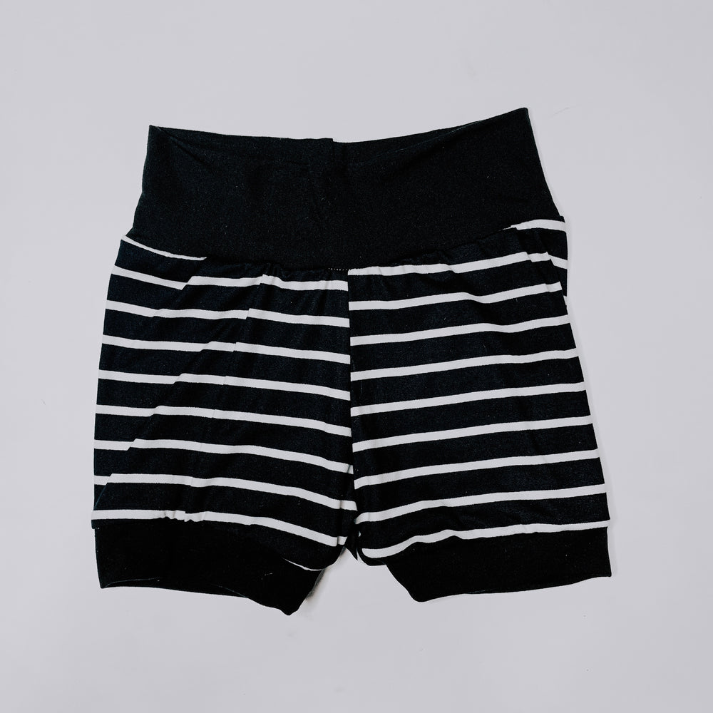 Jogger Shorts // Black Stripe