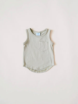 Pocket Tank Top // Sage