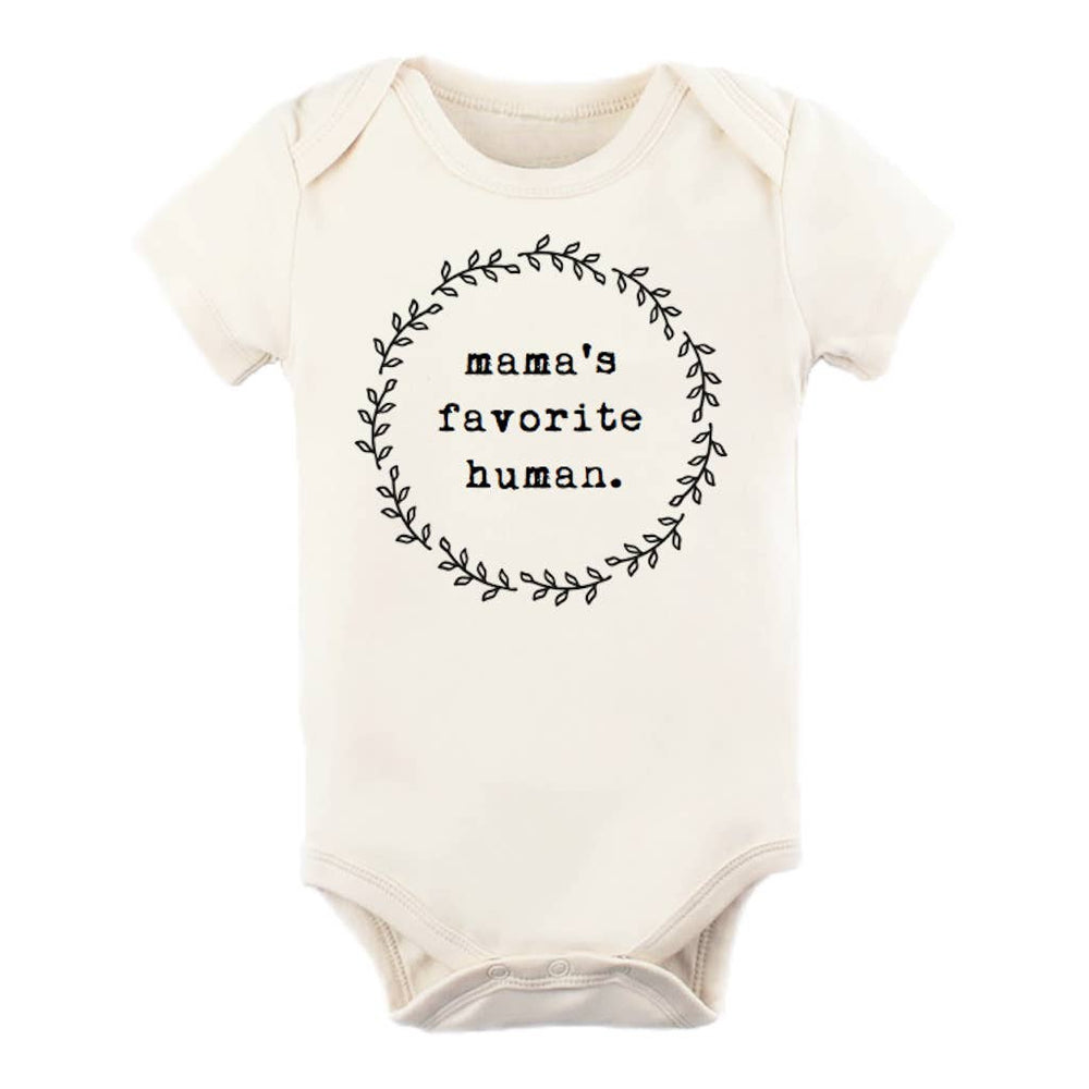 
                
                    Load image into Gallery viewer, “Mama’s Favorite Human&amp;quot; Bodysuit // Cream
                
            