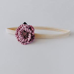 Flower Headband // Lavender & Purple