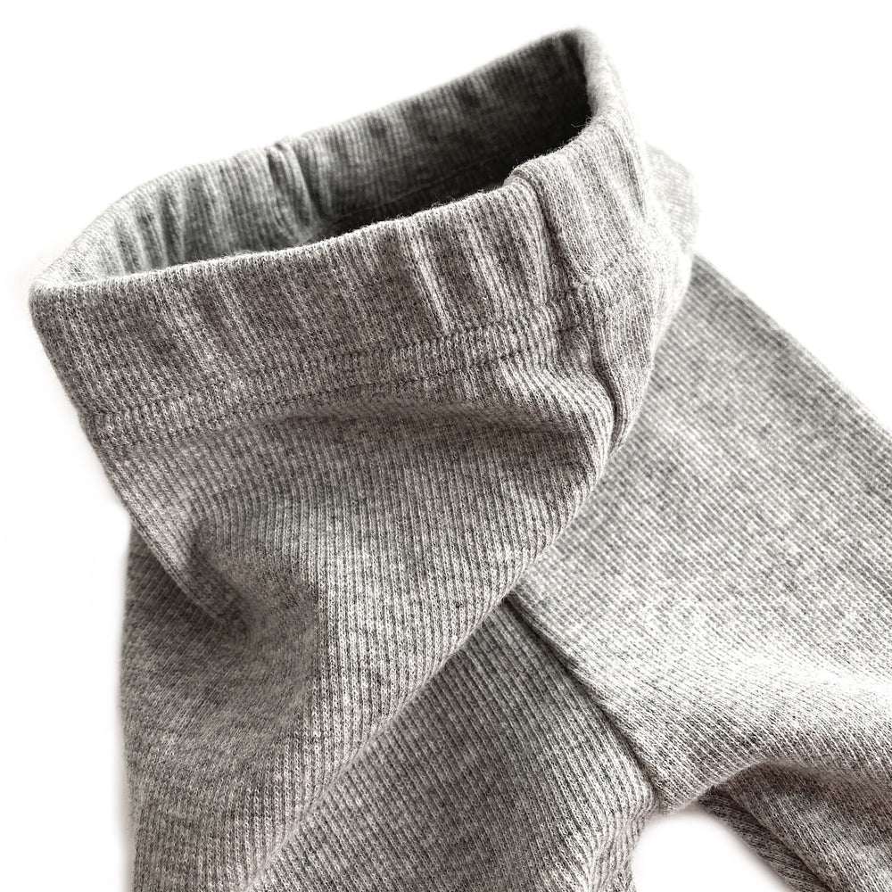 RIBBED LEGGINGS // GREY